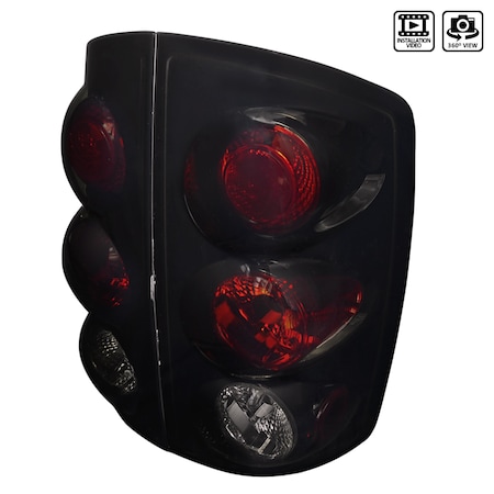 Spec-D Tuning 02-06 Dodge Ram Euro Tail Lights LT-RAM02BB-TM